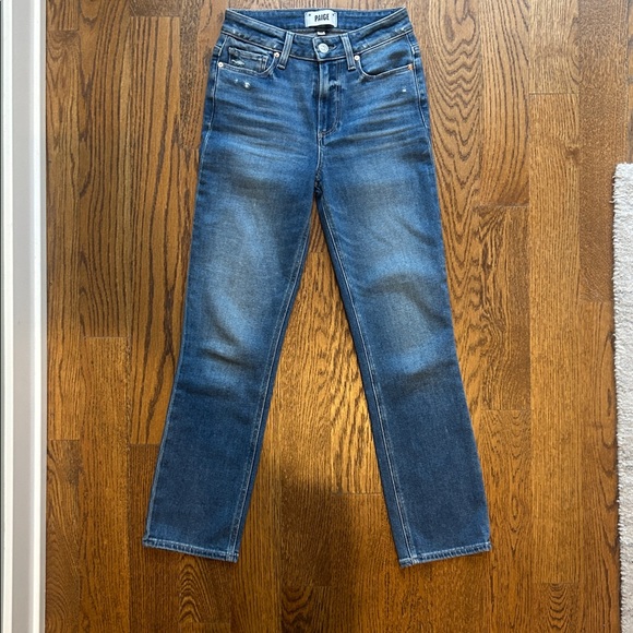 NWOT Paige Cindy Crop Jeans in Rock Show Distressed size 24 - Picture 5 of 11
